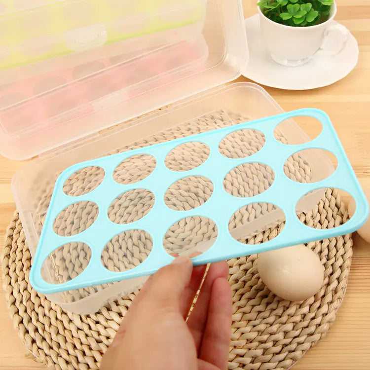 Plastic Egg Storage Box for Kitchen Utensils