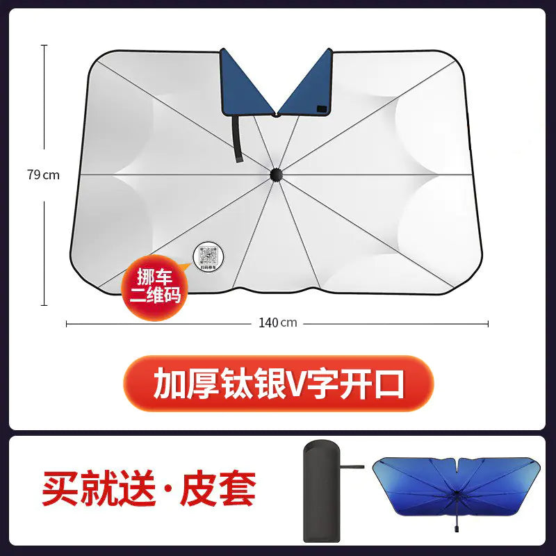 Car Sunshade Umbrella for Summer Heat Protection